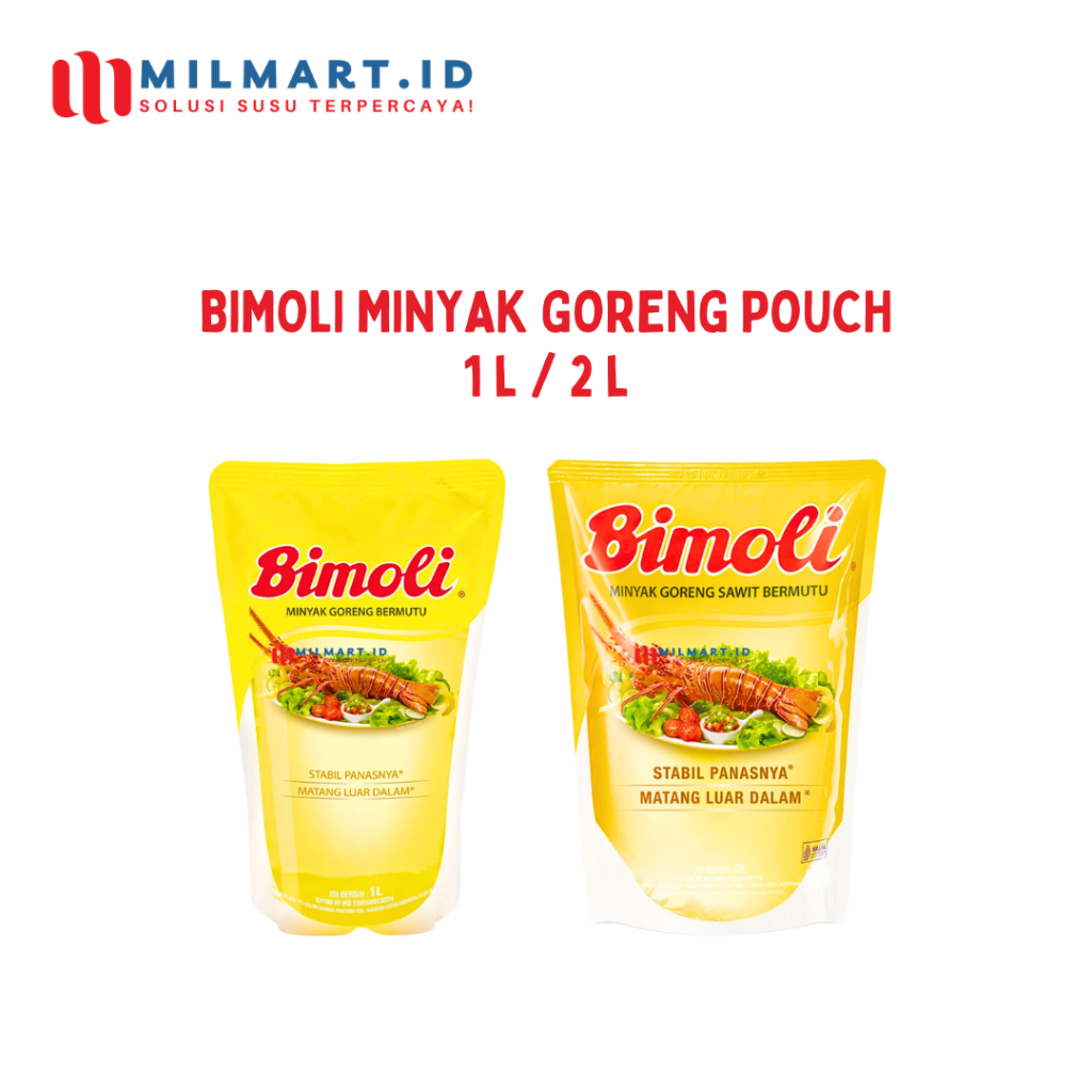 

BIMOLI MINYAK GORENG SAWIT MINYAK MASAK REFILL POUCH 1L/2L LITER COOKING OIL