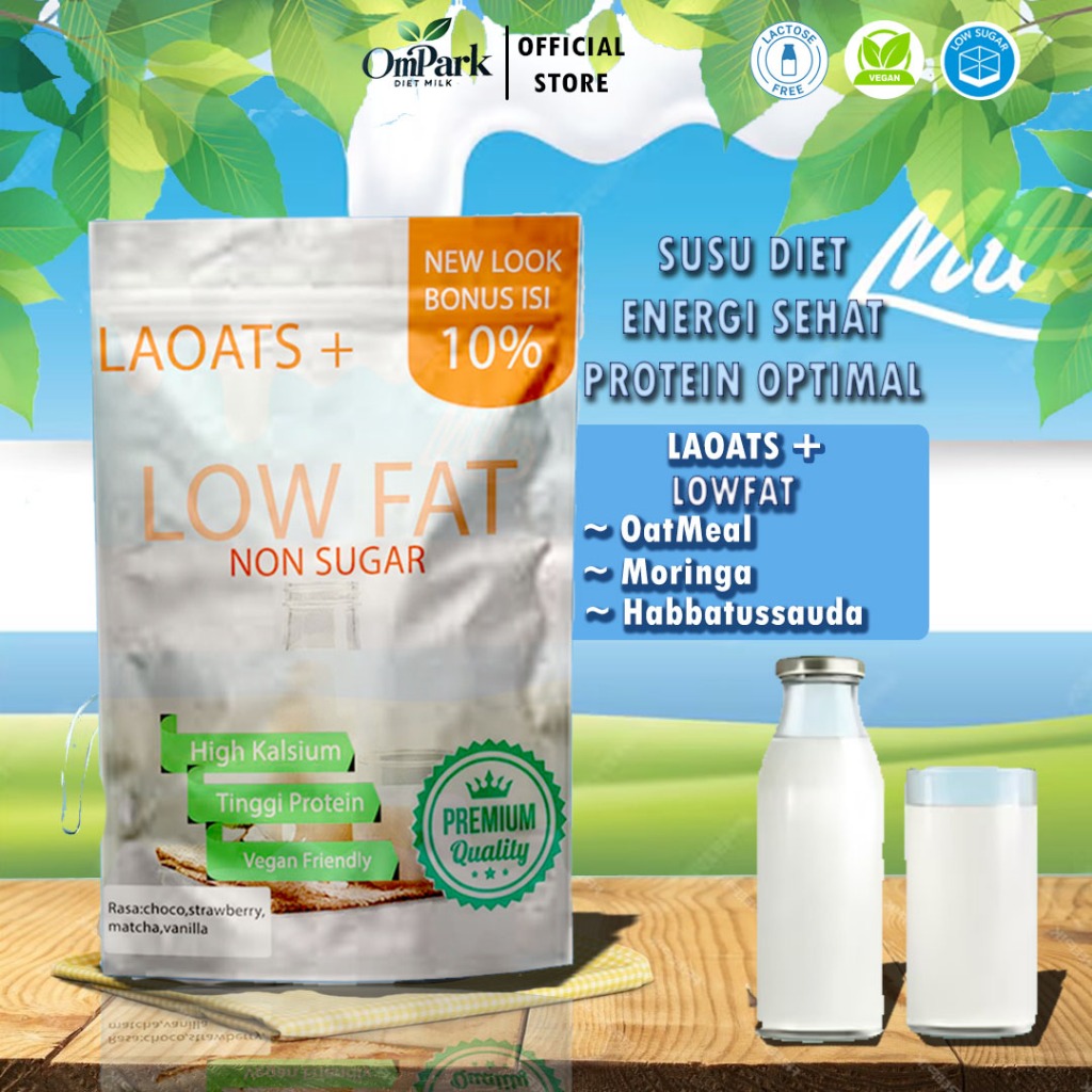 

Susu Low Fat Pelangsing Badan Low Fat Oat Milk Penurun Beras Merah Susu Diet Pengganti Makan Low Fat Milk Rendah Kalori Laoats