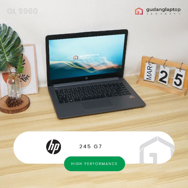 HP 245 G7 AMD Ryzen 3 - 3300U 8/256 Radeon Vega 6 Graphics 14 inch HD Ultra Slim | GL9960