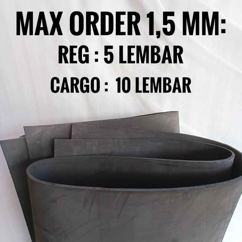 SPON / BUSA ATI 1.5mm HITAM uk ( 200x100 cm)