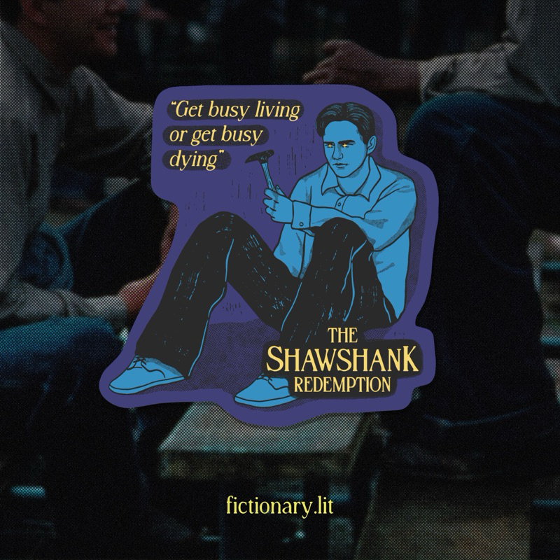 

The Shawshank Redemption Vinyl Sticker - Book to Movie Series