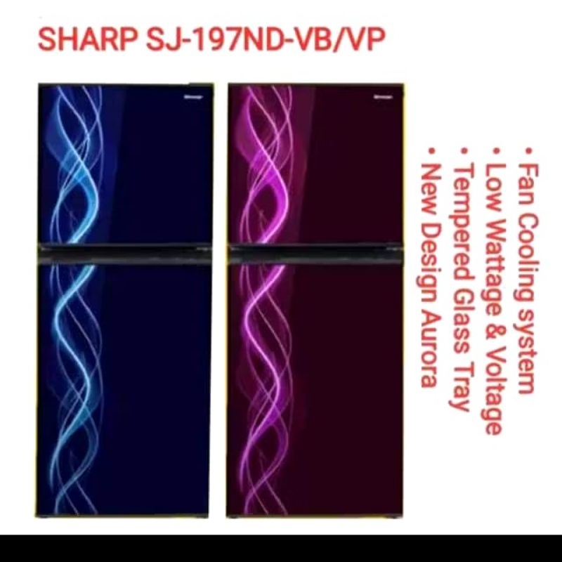 SHARP SJ-197 ND KULKAS 2 PINTU / LEMARI ES 2 PINTU SHARP SJ 197ND KIREI SERIES