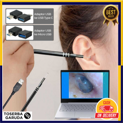 Kamera Endoskopi Pembersih Telinga HD Endoscope USB pembersih telinga kamera