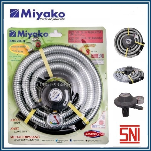 Miyako Selang + Regulator Kompor RMS 206 M / RMS206 / RMS-206M