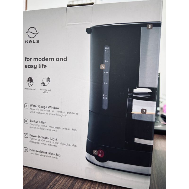 KELS Coffee Maker 600 ml