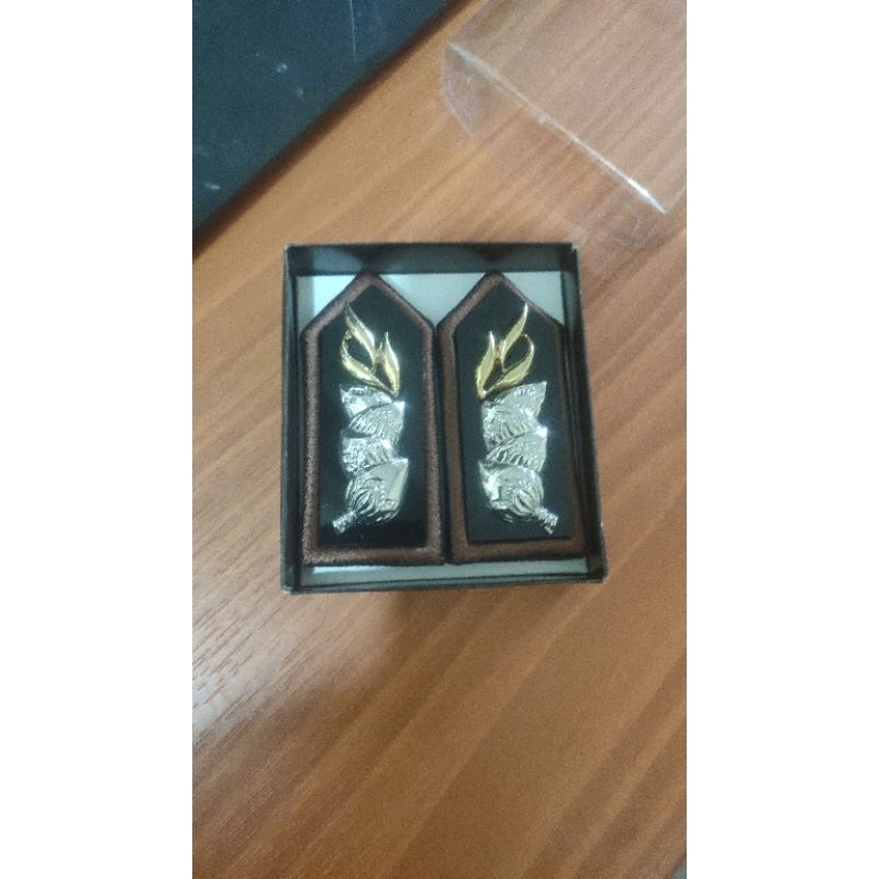 monogram pdu full kain dan logam  polri