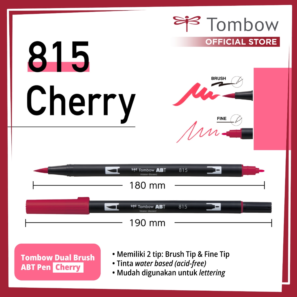 

Tombow Dual Brush ABT Pen Cherry