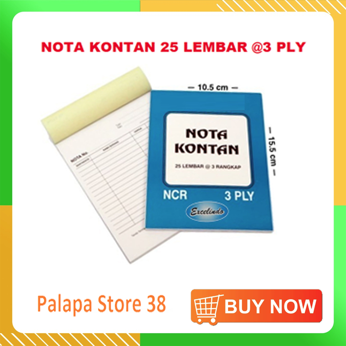 

[ PLP ] Nota Kontan Kecil 3 Ply NCR Excelindo