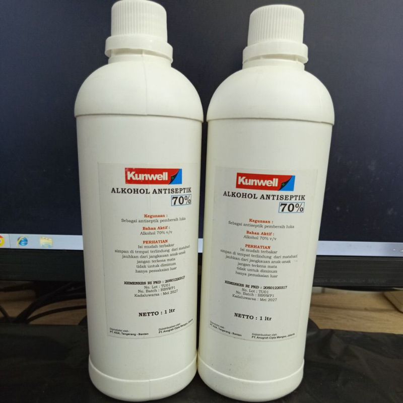 Alkohol 70% 1 Liter kunwel