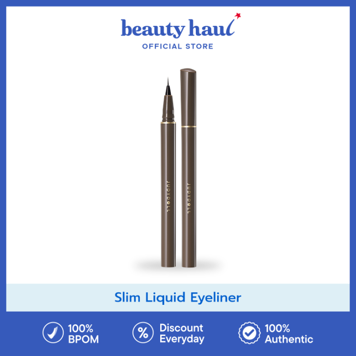 JUDYDOLL Slim Liquid Eyeliner - Judydoll Liquid Eyeliner, Eyeliner Tipis dan Kokoh, Eyeliner Waterpr