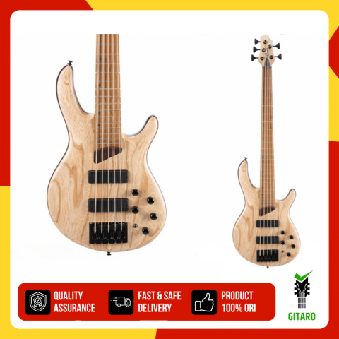 Gitar Bass Elektrik Cort Gitar Cort Bass B5 Elemen OPN Open Pure Nat