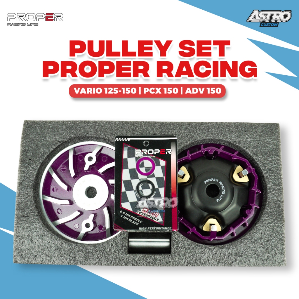 Pulley Set Rumah Roller Proper PCX ADV VARIO 125 150 BIG PULLEY K97 Upgrade Pully Upgrade CVT Racing