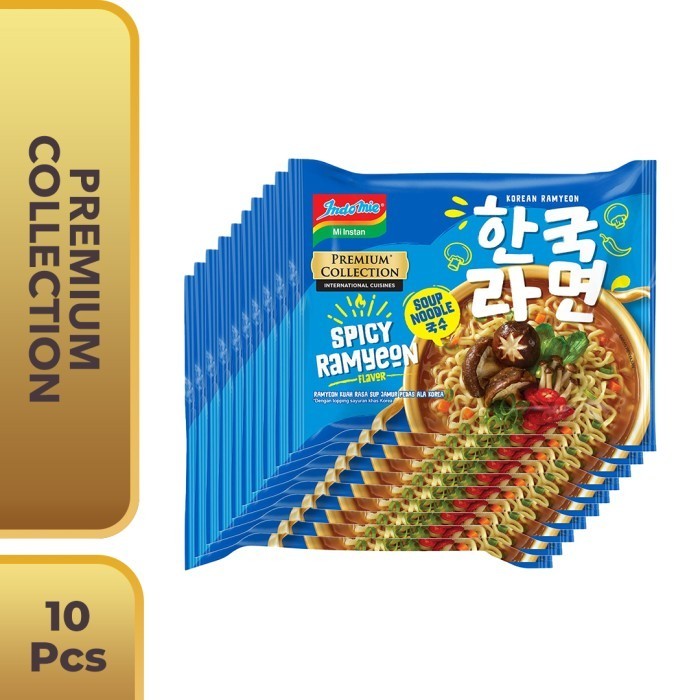 

KOREAN SERIES INDOMIE RASA SPICY RAMYEON ISI 10 PCS PREMIUM COLLECTION