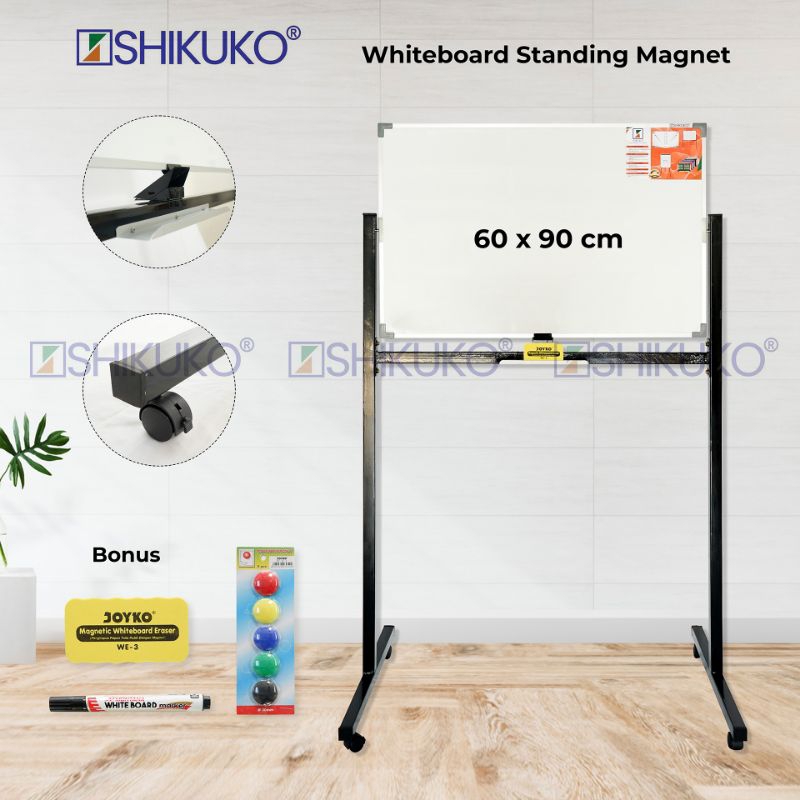 

Papan Tulis Shikuko Whiteboard Standing Whiteboard Magnet 60 x 90