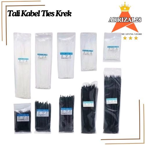 

_TALI KABEL TIES KREK NILON HITAM/PUTIH SERBAGUNA