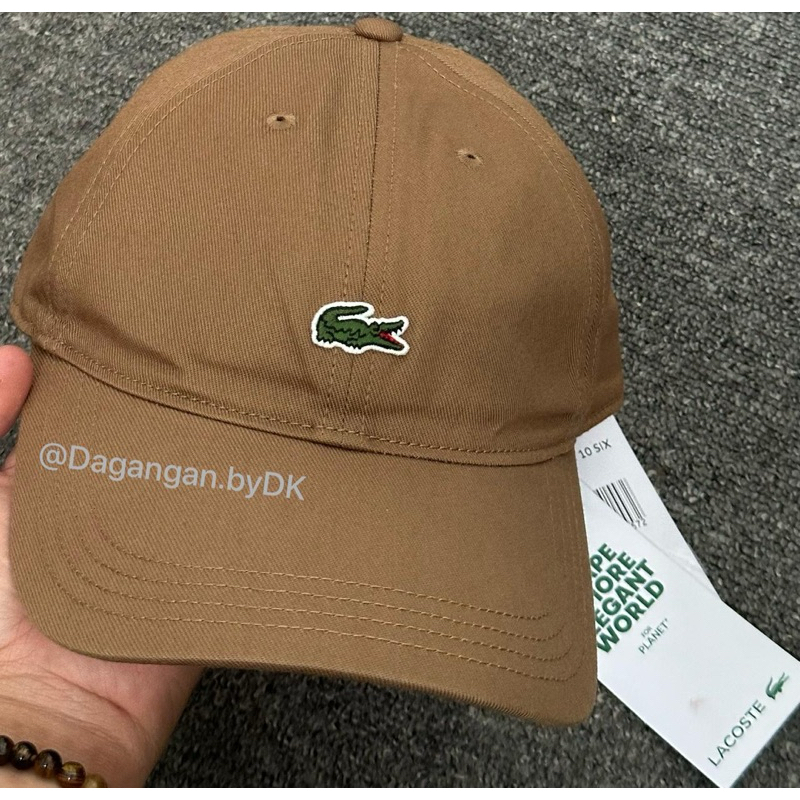 Topi Lacoste Small Logo Original Barang Resmi 100% Brown