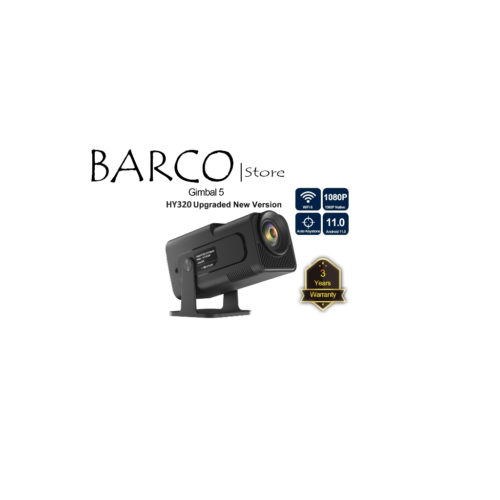 XGODY Gimbal 5 Portable ANDROID TV Proyector 4K Android 11 WiFi6 Bluetooth5 Auto Keystone