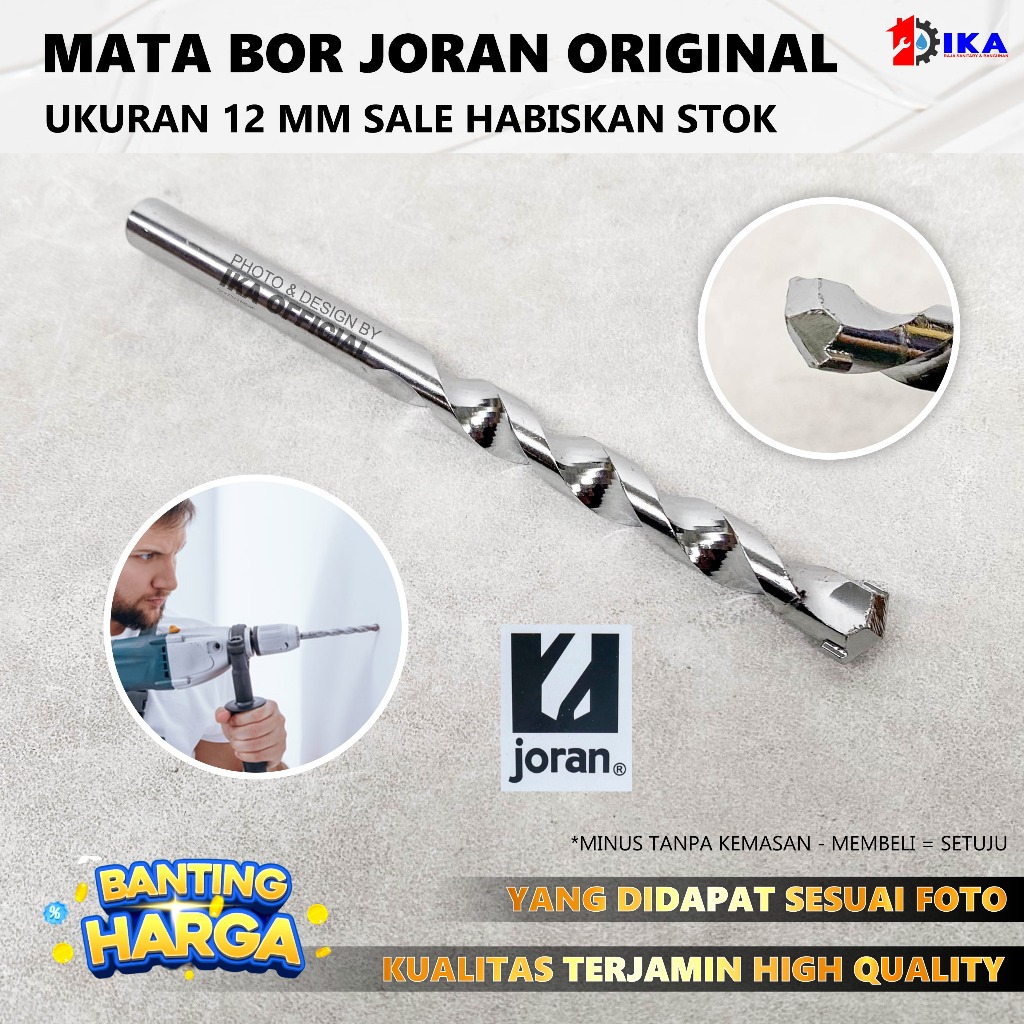 Mata bor beton tembok joran 12 made in denmark kuat bagus murah