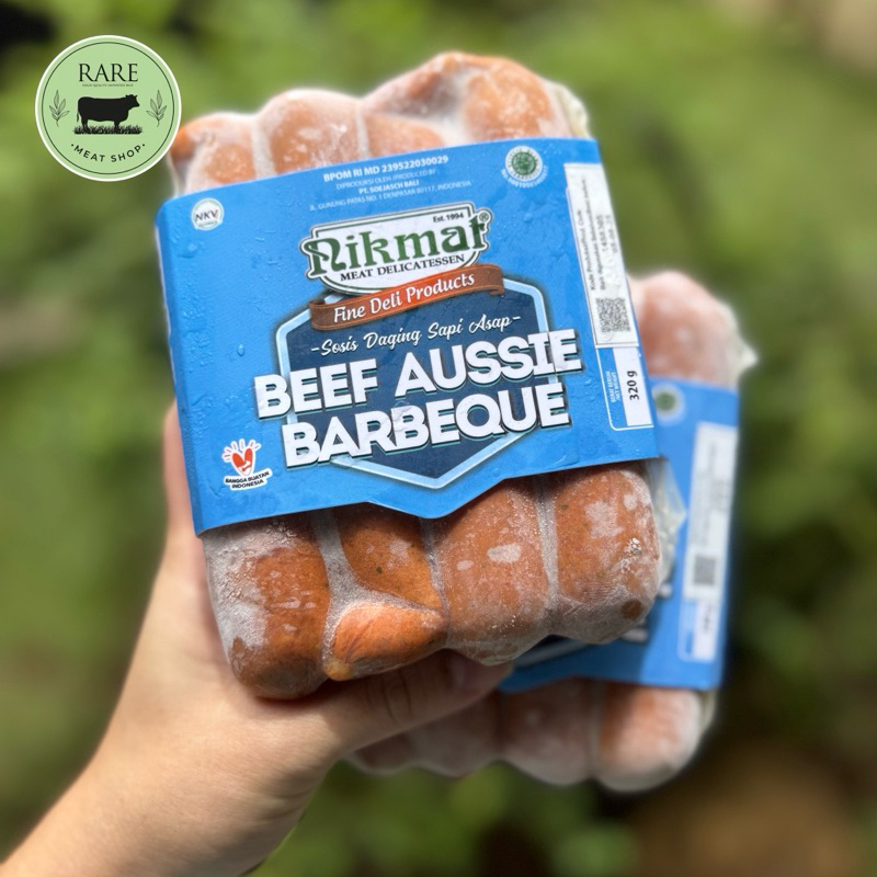 

NIKMAT halal beef aussie barbeque sausage sosis sapi 320gr