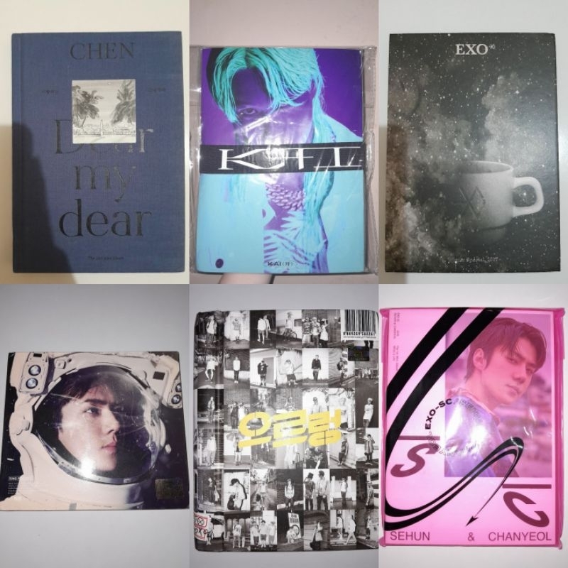 EXO Album Only Official Growl Chen Dear My Dear KAI Z WAL pink Sing For You Universe