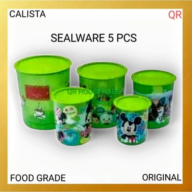 Toples Plastik Karakter 5 Susun | Set Toples Makanan Kedap Udara Food Grade Higienis