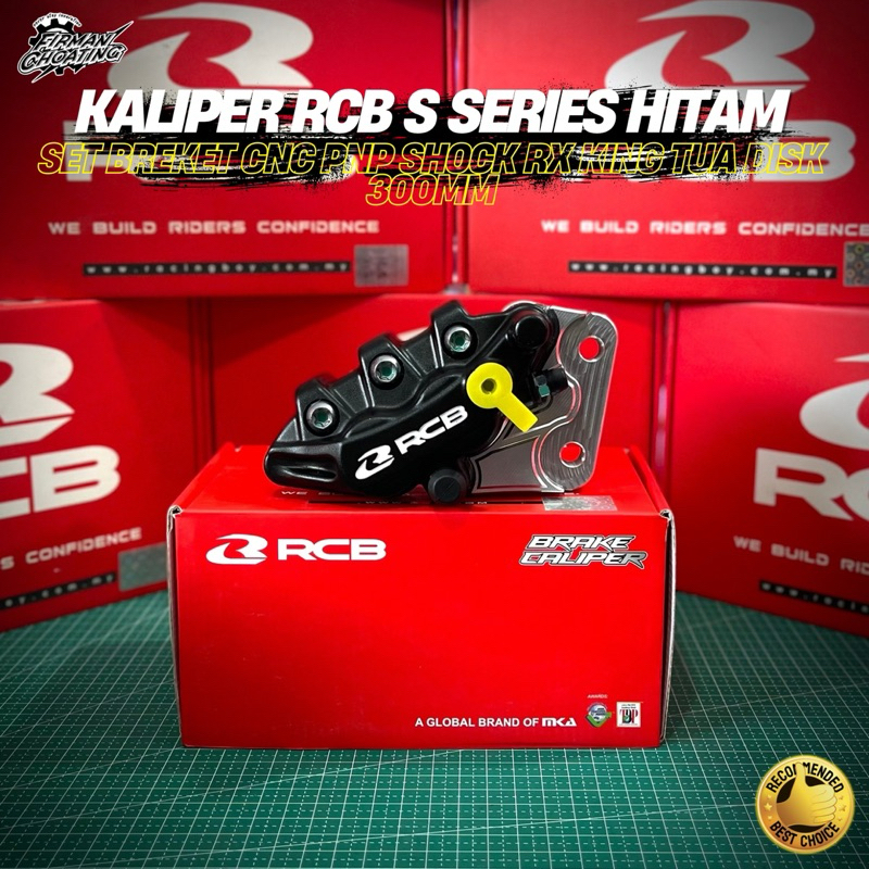CALIPER KALIPER RCB S SERIES HITAM SET BREKET CNC PROJECT PNP SHOCK RX KING OLD TUA 300mm