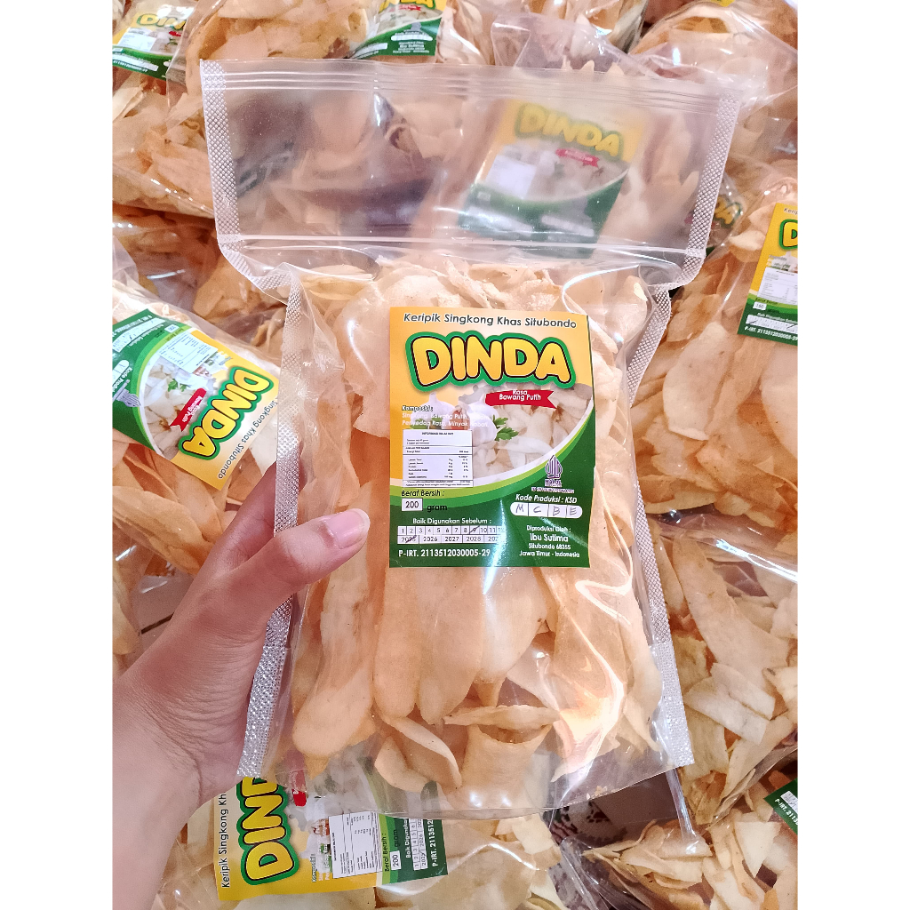 

Kripik Khas Situbondo merek DiNDA