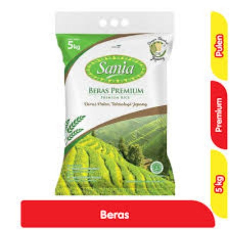 

beras sania berat 5kg kualitas premium