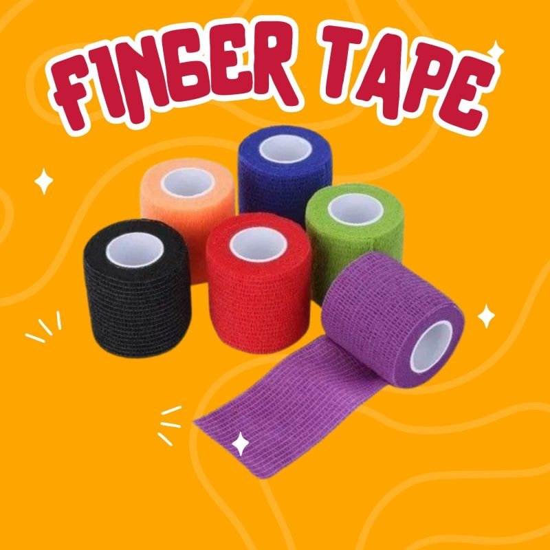 Finger Tape Wrist Taping Aksesoris Olahraga Pelindung Cidera Kaki Tangan Jari Kiper Pemain