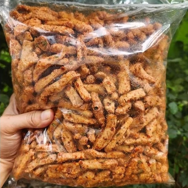 

pink Basreng Pedas Daun Jeruk Viral 1kg Bumbu Melimpah Extra Promo Murah Snack Makanan Ringan Krispi