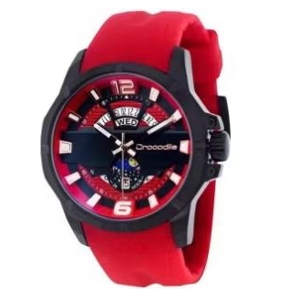 Jam tangan crocodile CM-035B34J Red Ruber original 100%