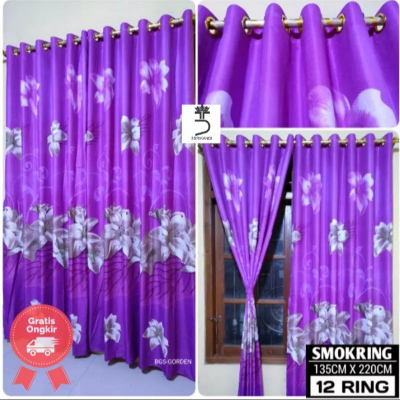 Hordeng pintu jendela smoking ring 12