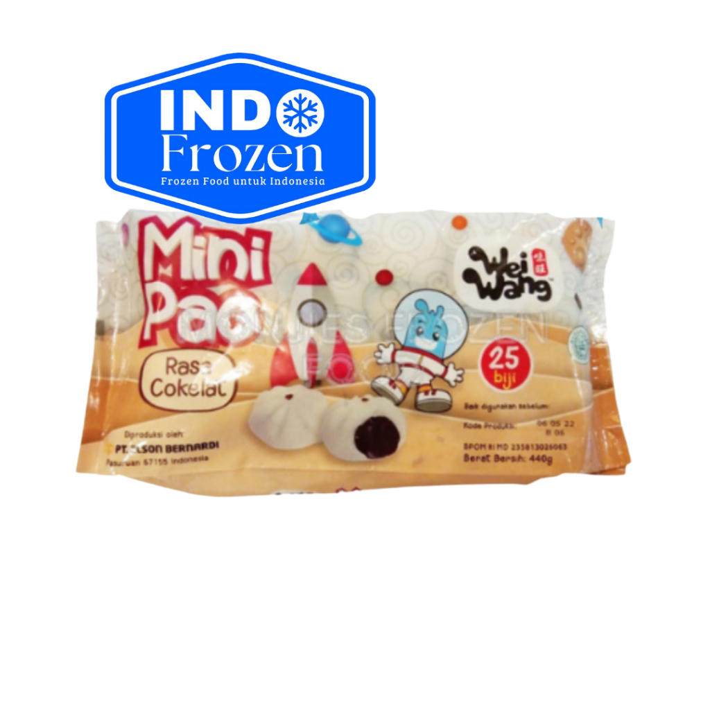 

WEIWANG MINIPAO RASA COKLAT 440GR ISI 23 BONUS 2