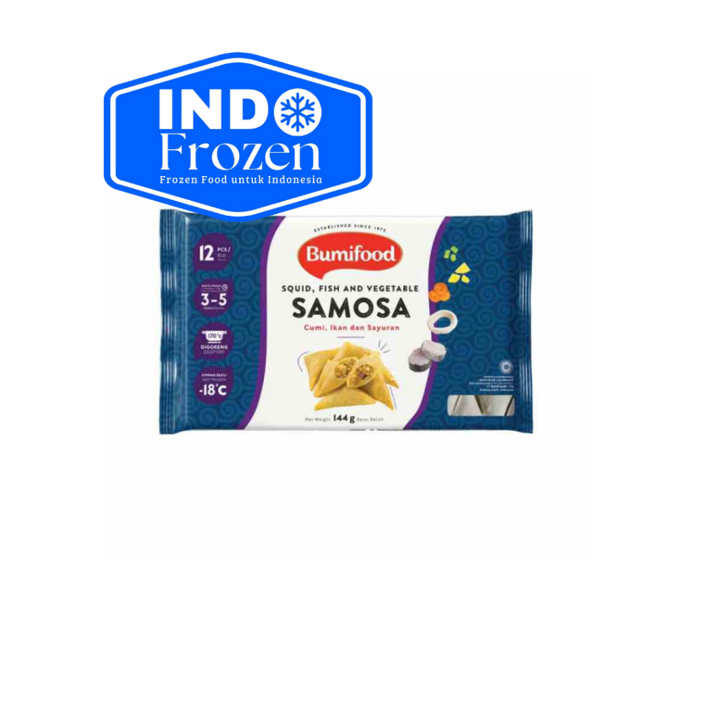 

BUMIFOOD SAMOSA144GR ISI 12 SNACK KHAS INDIA DIMSUM GORENG BUMI FOOD
