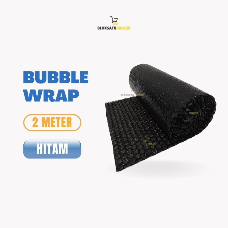 

Bubble Wrap Meteran Malang - Hitam (2 meter x 1.25 meter)