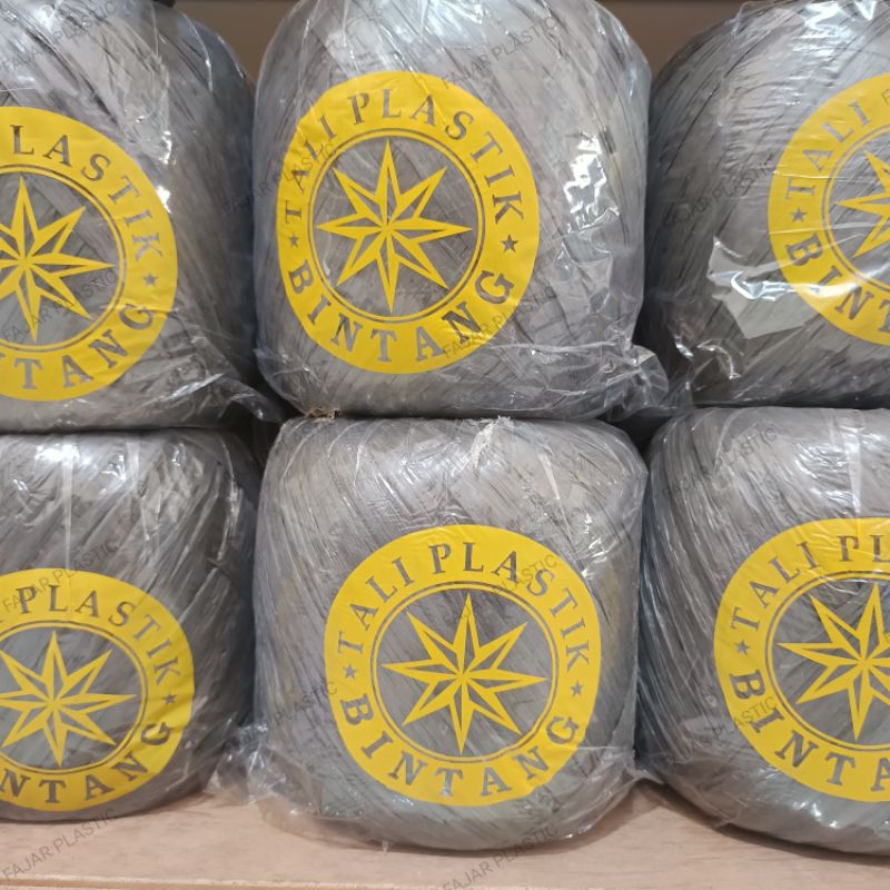 

1KG Tali Rafia Cap Bintang - Tali Plastik Hitam