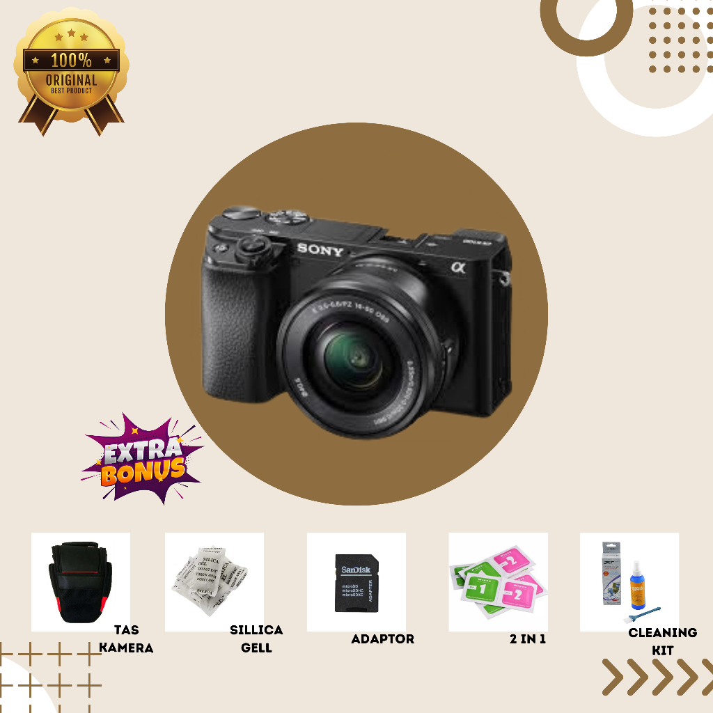 [KAMERA MIRRORLESS] SONY A6100 BLACK MULUS SECOND BERGARANSI ORIGINAL