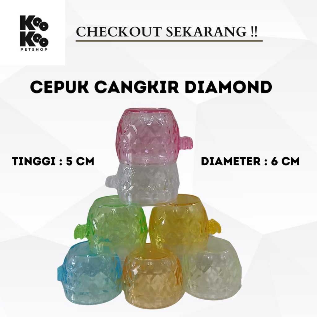 CANGKIR CEPUK DIAMOND ORIQ JAYA NO. 1