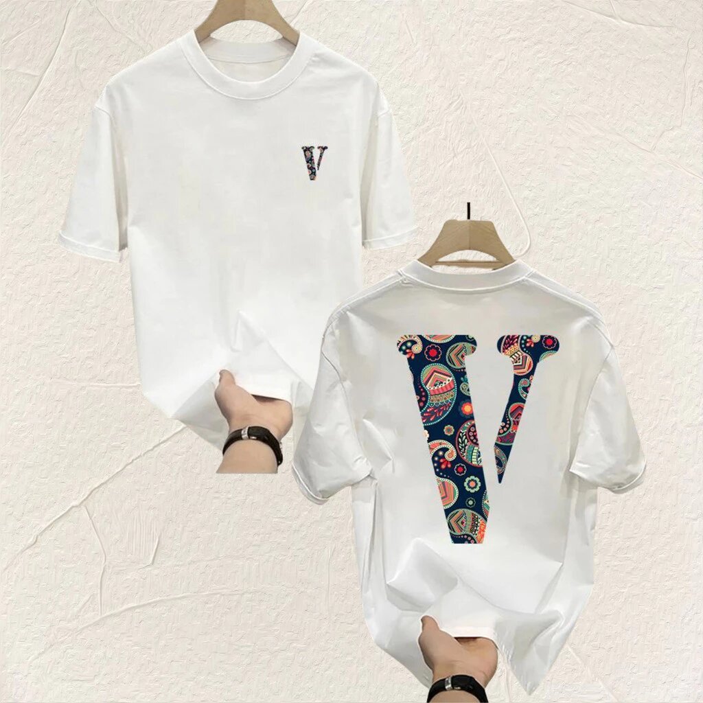 (COD)T Shirt Pria baju kaos pria kaos cowok kaos branded Louis Vuitton 100% Cotton Heavyweight Kaos 