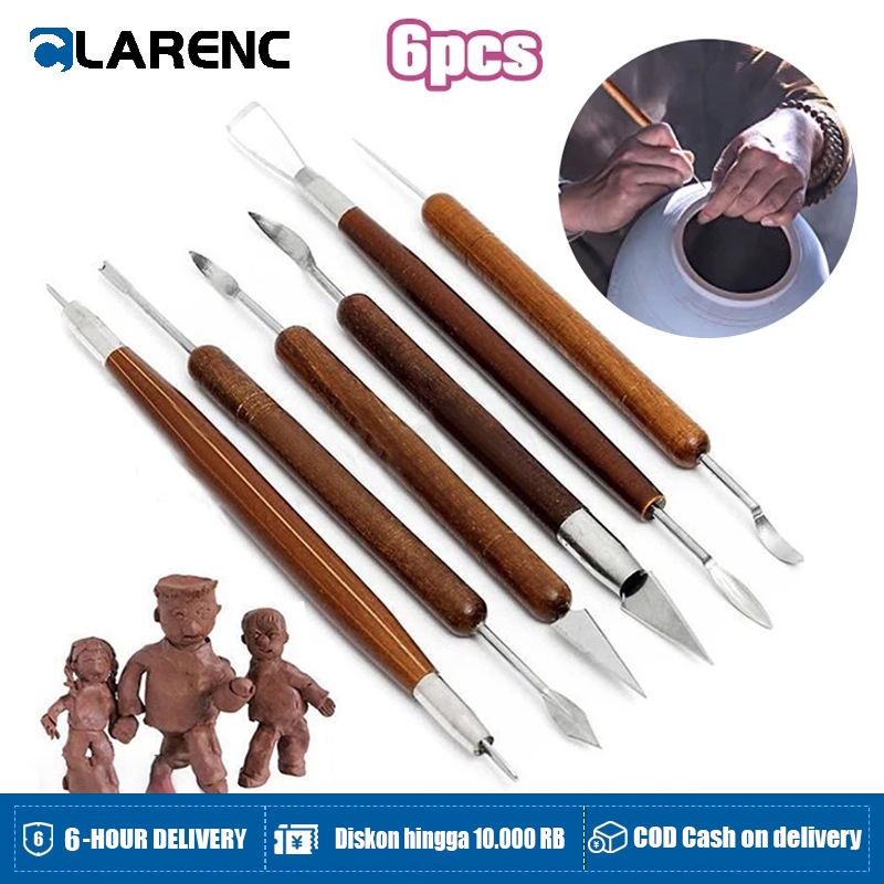 

Alat Ukir / Pahat Seni Patung / Pot Tanah Liat Polimer / Keramik / Lilin / Dekorasi Kue / Pottery / Polymer / Ceramic Clay / Wax / Plaster / Cake Frosting Sculpting / Modeling / Carving Tools Samoyed SCTS-L06