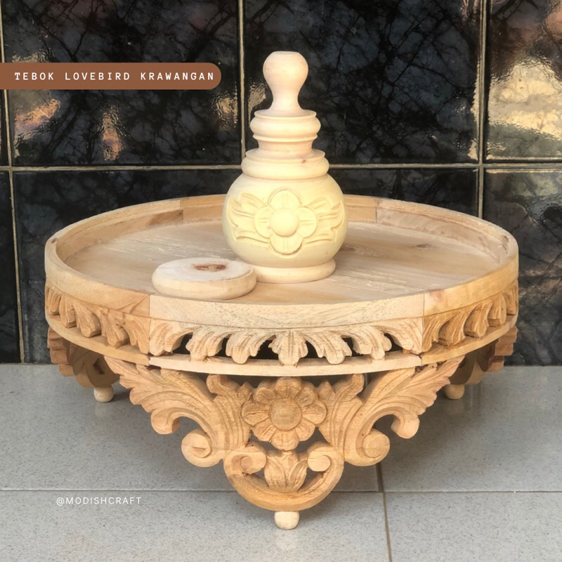 TEBOK LOVEBIRD UKIR KRAWANGAN