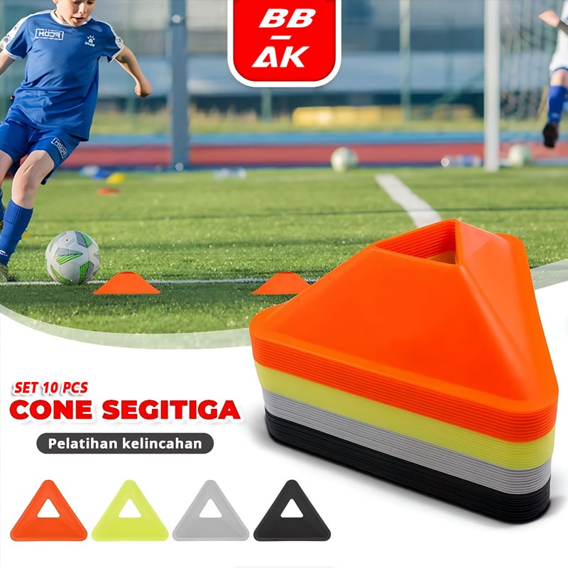 Cone Mangkuk Bola Kaki Futsal Training Latihan Kun Mangkok Segitiga / Cone Mangkuk Segitiga Alat Ola