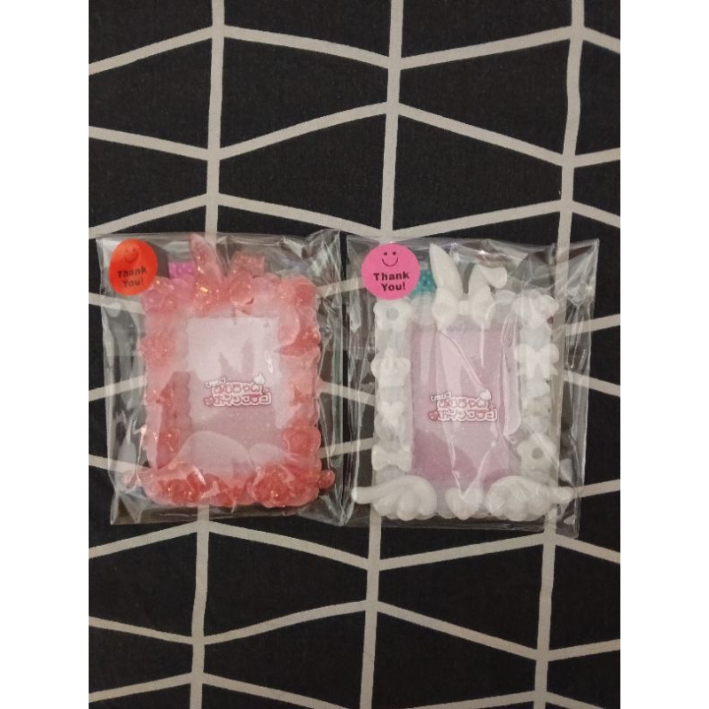 Deco Cute Photocard PC Holder Cahol B7 Size 3D Decoration Whip