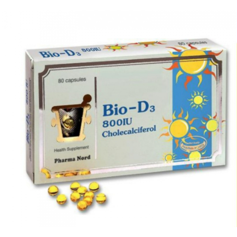 Bio D3 800 IU 2X40S |PHARMA NORD BIO-D3 800IU CHOLECALCIFEROL CAPSULE 80S