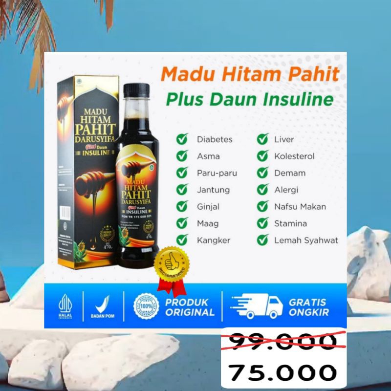 

MADU HITAM PAHIT INSULINE DARUSYIFA isi 470gr original