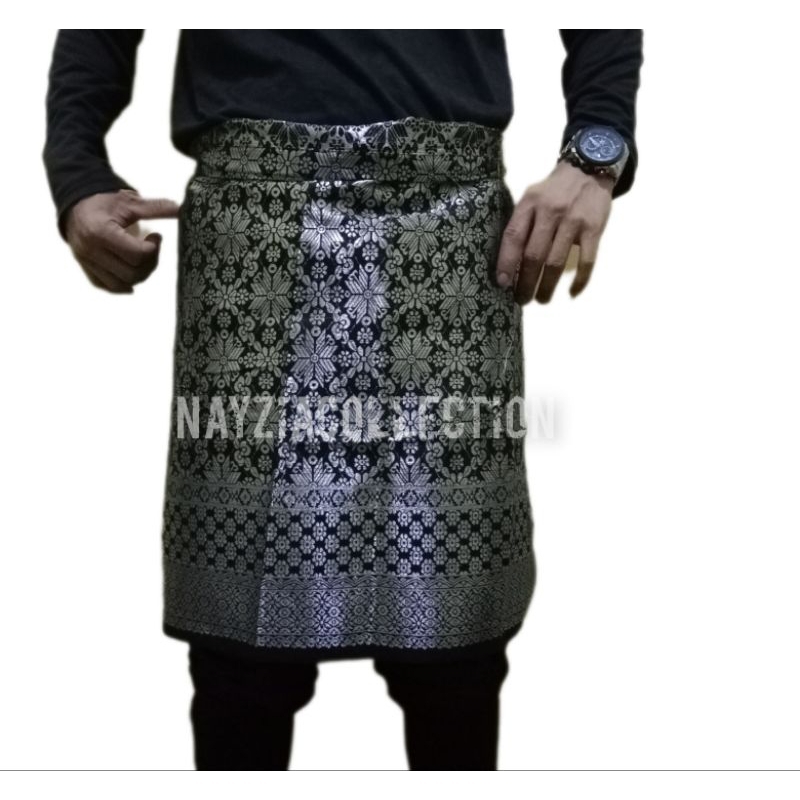 Kain Songket Palembang / Sarung Songket Samping / Songket Tenun Siap Pakai / Kain Songket Bapak