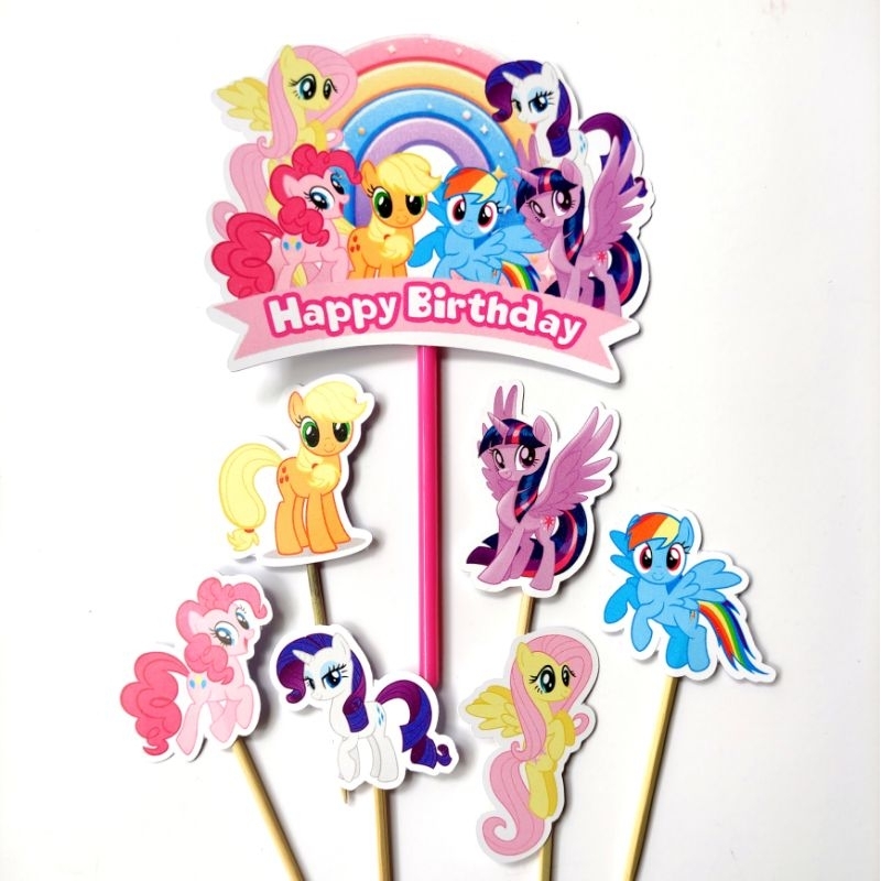 TOPPER LITTLE PONY / CAKE TOPPER LITTLE PONY / TOPPER KUE LITTLE PONY / CUPCAKE TOPPER LITTLE PONY /