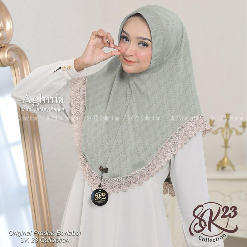 SK AGHNIA // HIJAB BERGO RENDA AGHNIA BY SK 23 COLLECTION