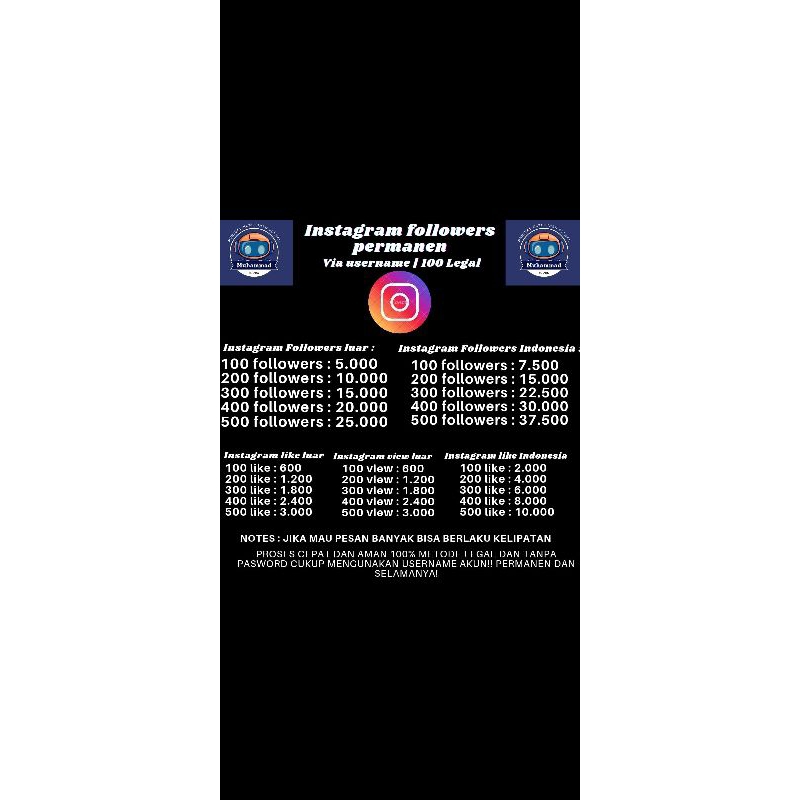 followers murah ig indo/luar