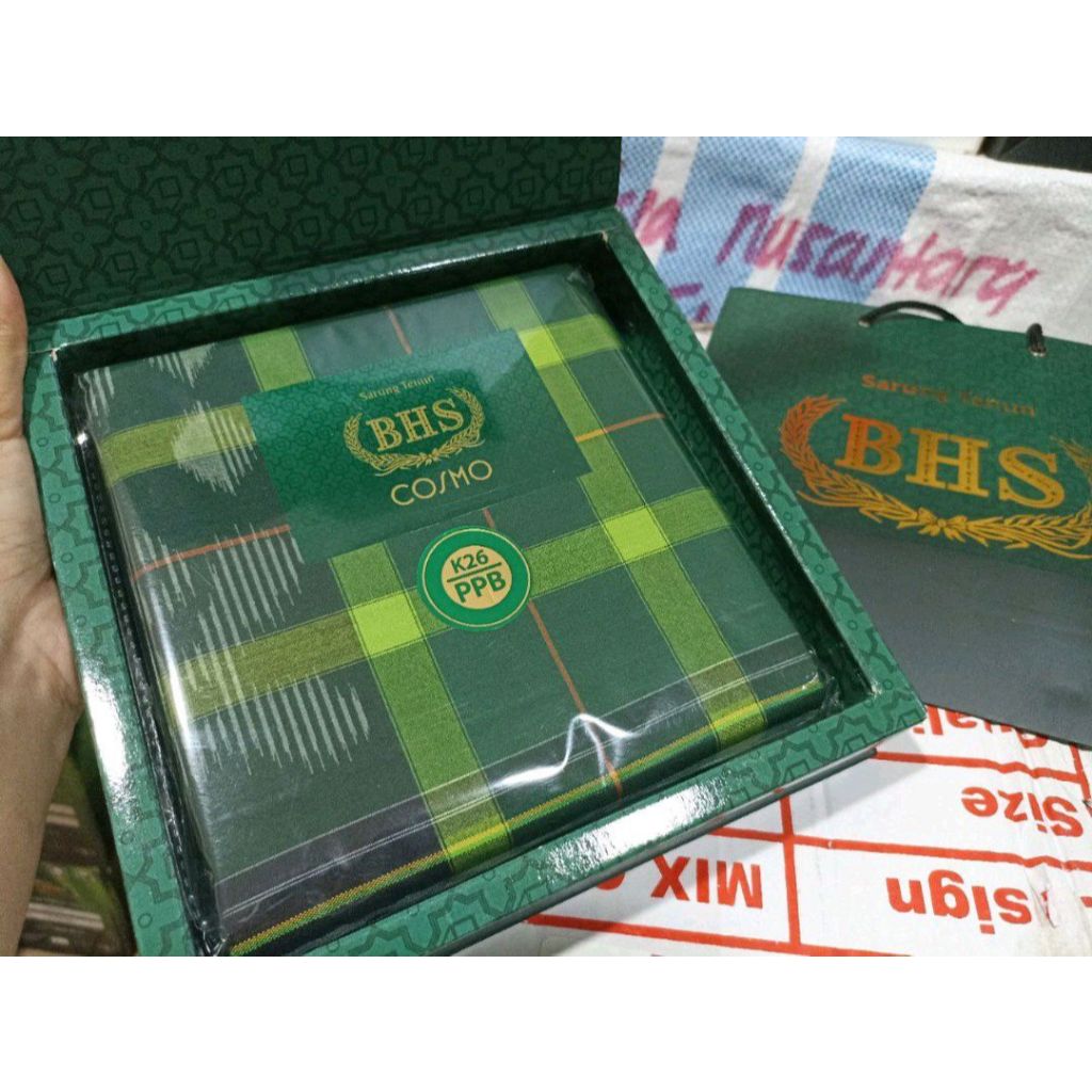 Sarung BHS COSMO GOLD kain tenun PREMIUM berkualitas halus ORIGINAL 100% Behaestex